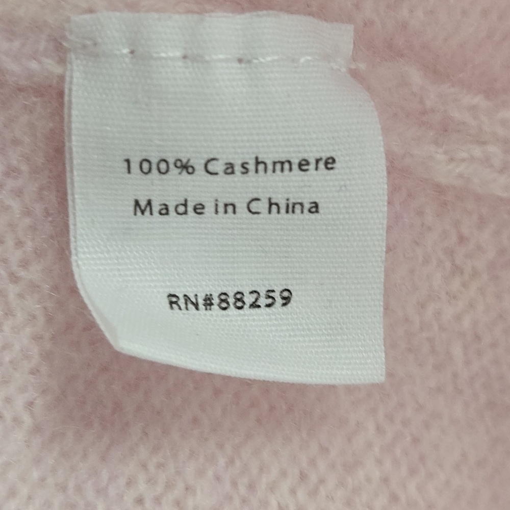 Subtle Luxury Pink Cashmere Sweater Loose And‎ Easy Crew Neck Boxy - Picture 10 of 14
